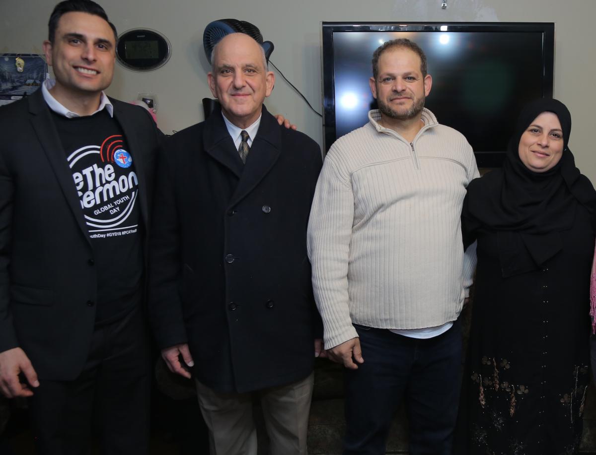 Pastor Joseph Khabbaz and Anees Abdelnour (and other Sligo church members) have developed a relationship with Basheer and Ghosoun and other members of a Maryland Syrian Refugee community.