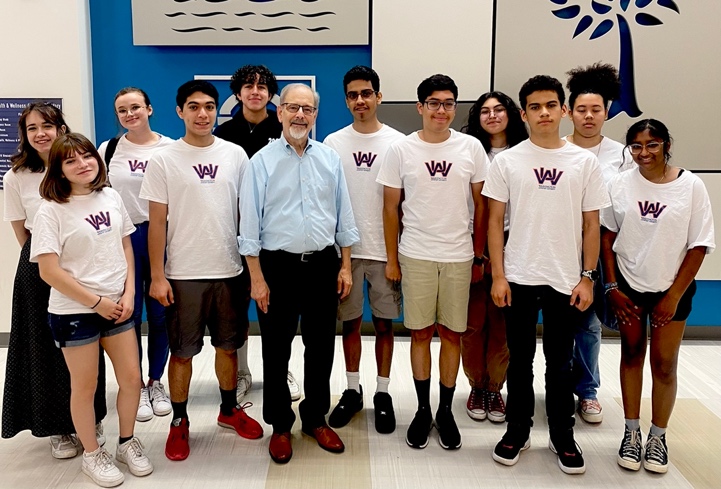 Richard Foltin, legendary civil rights attorney, who told the incredible story of his father and mother surviving the Holocaust the morning before the class visited the Holocaust Museum