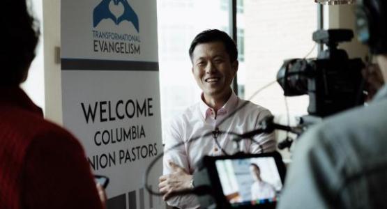 Brian Tagalog photographed Pastor Stephen Lee at Transformational Evangelism.