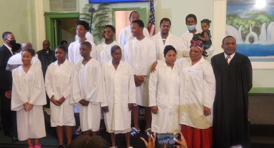 Allegheny East Conference, 12 Baptized in New Jersey Churches, Bethel French church, New Eden church