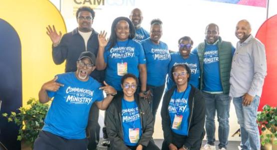 Church communication and media representatives pitch ideas to a panel of judges, earning more than $14,500 collectively to improve their local ministries.