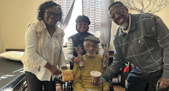 Hampton Brings Joy to Sick and Shut-In Members, ‘New Life Church—Where Hope Grows and Love Shows’, Allegheny East Conference, New Life church, Lawrence Suggs, Galdys Suggs, Charles Ridley, Linda Ridley