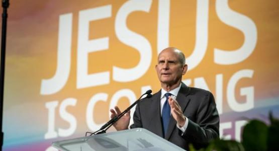Ted N. C. Wilson, President, General Conference (GC) giving the President´s Report at the morning business session on Monday, June 6, 2022. The 61st General Conference Session of the Seventh-day Adventist Church, America’s Center Convention Complex, St. Louis, Missouri, USA, June 6-11, 2022. | Image by Tor Tjeransen, GC Ted N. C. Wilson, President, General Conference (GC) giving the President´s Report at the morning business session on Monday, June 6, 2022. The 61st General Conference Session of the Seventh-day Adventist Church, America’s Center Convention Complex, St. Louis, Missouri, USA, June 6-11, 2022. | Image by Tor Tjeransen, GC