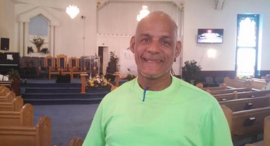 Due to the Mizpah church ARMin program, Manuel Jimenez, a recovery house resident, now attends church regularly.