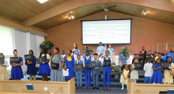 Young Beacon of Hope members present an uplifting message during the church service. Beacon of Hope Hosts Children’s Day, Allegheny West Conference, Children's Day, Charles Osborne