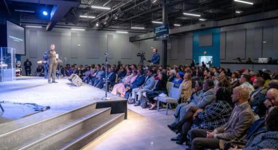 Myron Edmonds, pastor of the Grace Community church, shares the church’s vision to help others experience God’s grace. Myron Edmonds, pastor of the Grace Community church, shares the church’s vision to help others experience God’s grace.