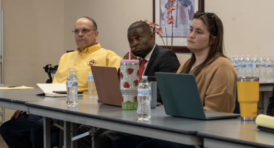 Shawn Paris, ACS director, sits with other members at the Maryland Voluntary Organizations Active in Disaster meeting at the Chesapeake Conference. Shawn Paris, ACS director, sits with other members at the Maryland Voluntary Organizations Active in Disaster meeting at the Chesapeake Conference.