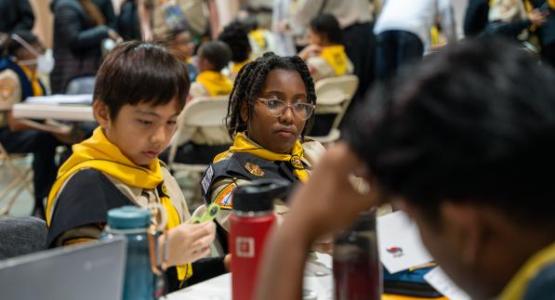 Pathfinders at the 2024 Columbia Union Conference Pathfinder Bible Experience | Photo by Shane Hochstetler