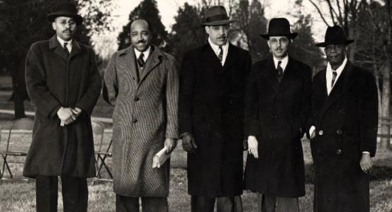 The inaugural Regional Conference presidents pose together in 1946.