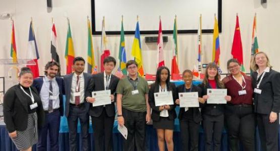 Columbia Union participants in Washington Adventist University's 2023 CAPITALMUN event