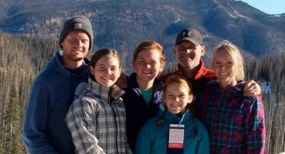 Burney Culpepper (pictured with his family) will be the new principal of Blue Mountain Academy