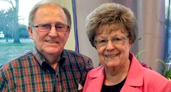 Don Russell with his wife, Arlene. Don Russell