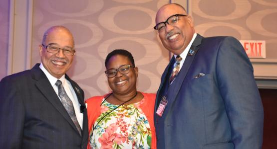 Marvin C. Brown, H. Candace Nurse and William T. Cox gather at the Allegheny West Conference Constituency Session