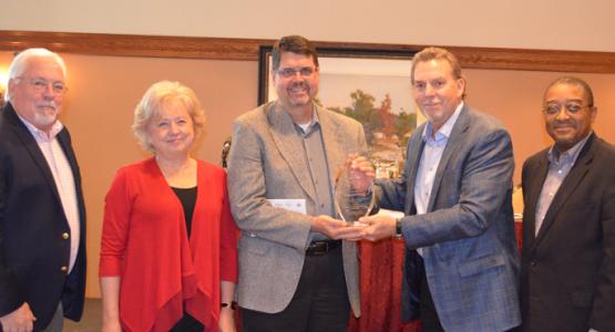 Columbia Union Executive officers recognize Jeanne and Ray Hartwell. Photo by Ricardo Bacchus