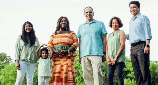 Members from Chesapeake Conference’s Atholton church—Sarah and Anna Singalla, Janet Keng Asare, Pastor Shawn Paris, Jasmin Elliott and Jair Parada—were photographed by Brian Patrick Tagalog in Columbia, Md. Members from Chesapeake Conference’s Atholton church—Sarah and Anna Singalla, Janet Keng Asare, Pastor Shawn Paris, Jasmin Elliott and Jair Parada—were photographed by Brian Patrick Tagalog in Columbia, Md.