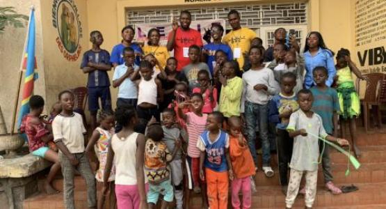 Children enjoy a camp in the Congo thanks to the LEGIT group from the Pennsylvania Conference of Seventh-day Adventists.