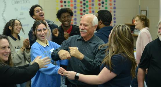 Student “peer leaders” and faculty “adult advisors” engage in the Sources of Strength mental wellness program training Shenandoah Valley Academy, Sources of Strength