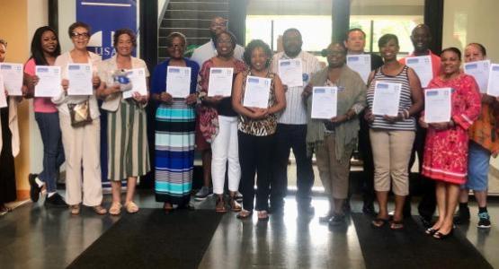 AEC hosted its first two-day Mental Health First Aid training, where 18 participants earned certificates for completing the eight-hour training session.