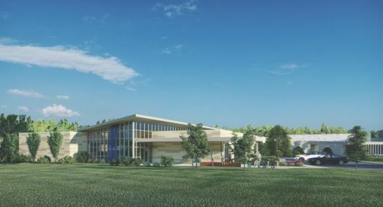 A rendering of the new high school addition A rendering of the new high school addition