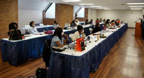 Teachers from the Allegheny West Conference attend a two-day teacher’s retreat to learn new tools to improve their skills. Allegheny West Conference teachers 2021