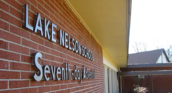 Lake Nelson Adventist Academy Sign, New Jersey Conference