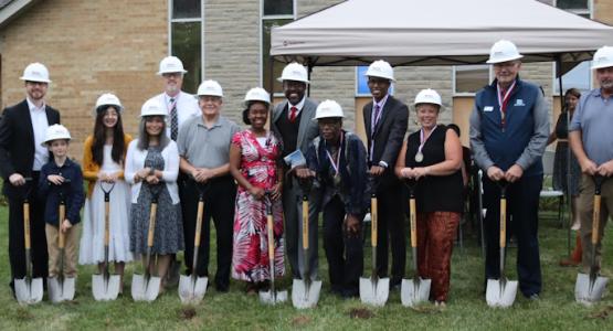 Beavercreek church participants prepare to break new ground. Ohio Conference, Spring Valley Academy, Delthony Gordon, Don Adams, Beavercreek Church, Beavercreek Breaks Ground for New Expansion