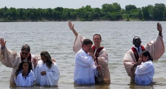 Ohio Conference of Seventh-day Adventists celebrates mass baptisms in May 2023. Image by Carolina Simpson.
