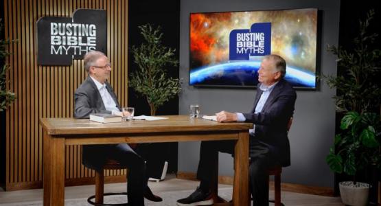 Gary Gibbs, Pennsylvania Conference president, interviews evangelist Mark Finley for an upcoming episode of Busting Bible Myths. Gary Gibbs, Pennsylvania Conference president, interviews evangelist Mark Finley for an upcoming episode of Busting Bible Myths.