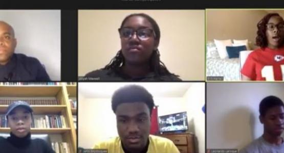 Panelists Michael Polite, youth director of the South-Central Conference, and students Akiyah Maxwell (’23), Erin Harrell (’20), Danyel Brewer (’22), Jahni Monticquee (’21) and Leonardo Laroque (’21) share words of wisdom during the virtual Week of Prayer.