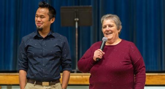 After 31 years, Beltsville's principal, Wendy Pega, is handing over the reigns to Jerson Malaguit. 