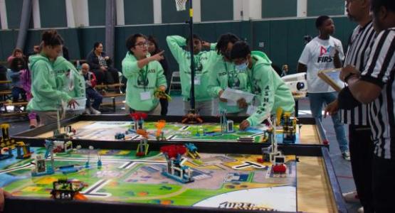 Beltsville Adventist School Beltsville Robocats win FIRST LEGO award.