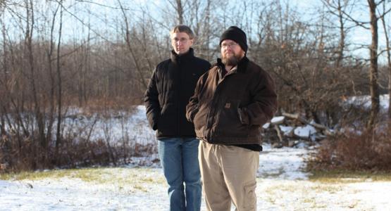 Abe and Vernon Raber. Photo by Michael F. McElroy for the Visitor Magazine