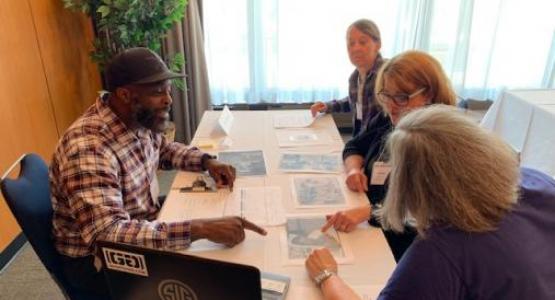 TA Teacher Shaun Robinson (pictured left) attended a Library of Congress Summer Teacher Institute