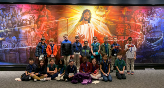The second-grade class at Chesapeake Conference’s Spencerville Adventist Academy visits the White Estate.