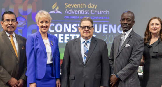 At the 29th Columbia Union Conference Constituency Meeting on May 17, delegates re-elected all five vice presidents—José L. Vázquez, Lisa Saveikis Burrow, José D. Espósito, Donovan Ross and Kelly Butler Coe—to serve another five-year term in their respective roles.