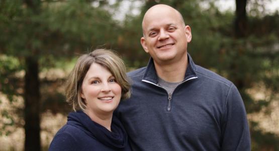 Peters Cousins, standing beside his wife, Melissa, is the new principal of Spring Valley Academy. Academy Welcomes New Principal, Spring Valley Academy, Ohio Conference, Peter Cousins