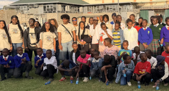 Local high students from the Njoro Precious Academy and singers from the orphanage as part of the festival’s mass choir.