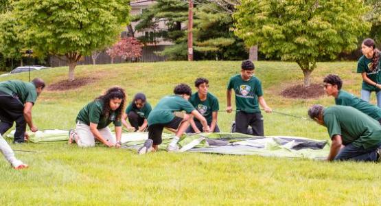 SASDAC Pathfinders pitch a tent to break a world record