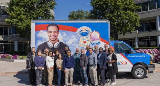 WGTS listeners brought 8,100 pounds of food to the truck at four locations in the region to help provide food for families affected by the government shutdown and the decrease in food benefits.