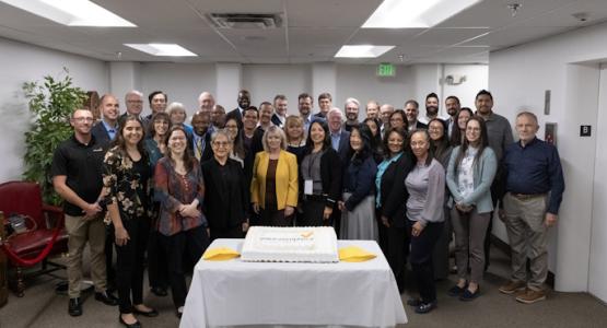 The Voice of Prophecy turns 95 on October 19! To celebrate, VOP staff and executive committee members ate a beautifully decorated cake. Voice of Prophecy, Harold Marshall Sylvester Richards Sr., Tabernacle of the Air, King's Heralds, Del Delker, Bible Correspondence School, Discover Bible School, Lonnie Melashenko, Fred Kinsey, Shawn Boonstra