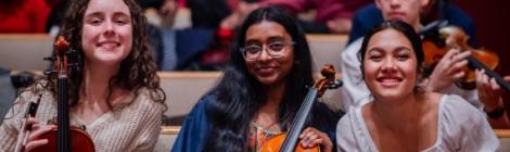 Academy students attend WAU's 2025 MusicFest. 