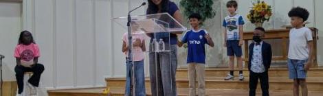 Students at Atholton Adventist Academy help spread the Gospel.