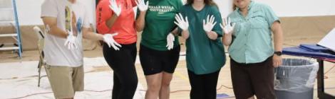 Volunteers from the Washington, DC. AYP volunteer at Mt. Aetna School