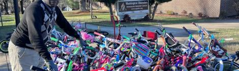 Washington Ghanaian Gives 100 Bikes to Kids, Chesapeake Conference, bicycles, 