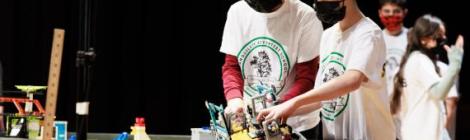 Image of studentd from Tranquility Adventist School at the Mid Atlantic Adventist Robotics League FIRST LEGO League Qualifying Tournament. By Stephen Lee