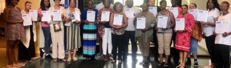 AEC hosted its first two-day Mental Health First Aid training, where 18 participants earned certificates for completing the eight-hour training session.