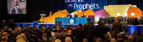 Ted Wilson, President of the General Conference of the Seventh-day Adventist Church speaks to the delegates of the 2018 General Conference Annual Council, held Oct 11-17, 2018 in Battle Creek, MI. ©2018 North American Division/Dan Weber