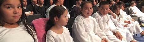 Baptismal Candidates waiting for their turn in Vineland, N.J.