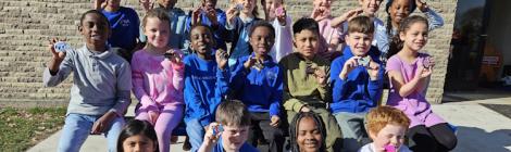 Spring Valley Academy Students Rock Kindness, Ohio Conference, Spring Valley Academy, Jennifer Bianco, Kindness Rocks, RAZ-Kids