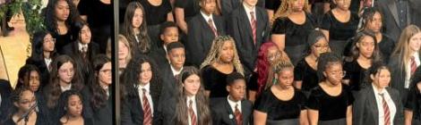 The Pine Forge Academy choir ministers through music in the United Kingdom.